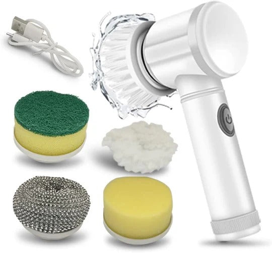 Electric Cleaning Brush Pro – 5-in-1 Cordless Scrubber