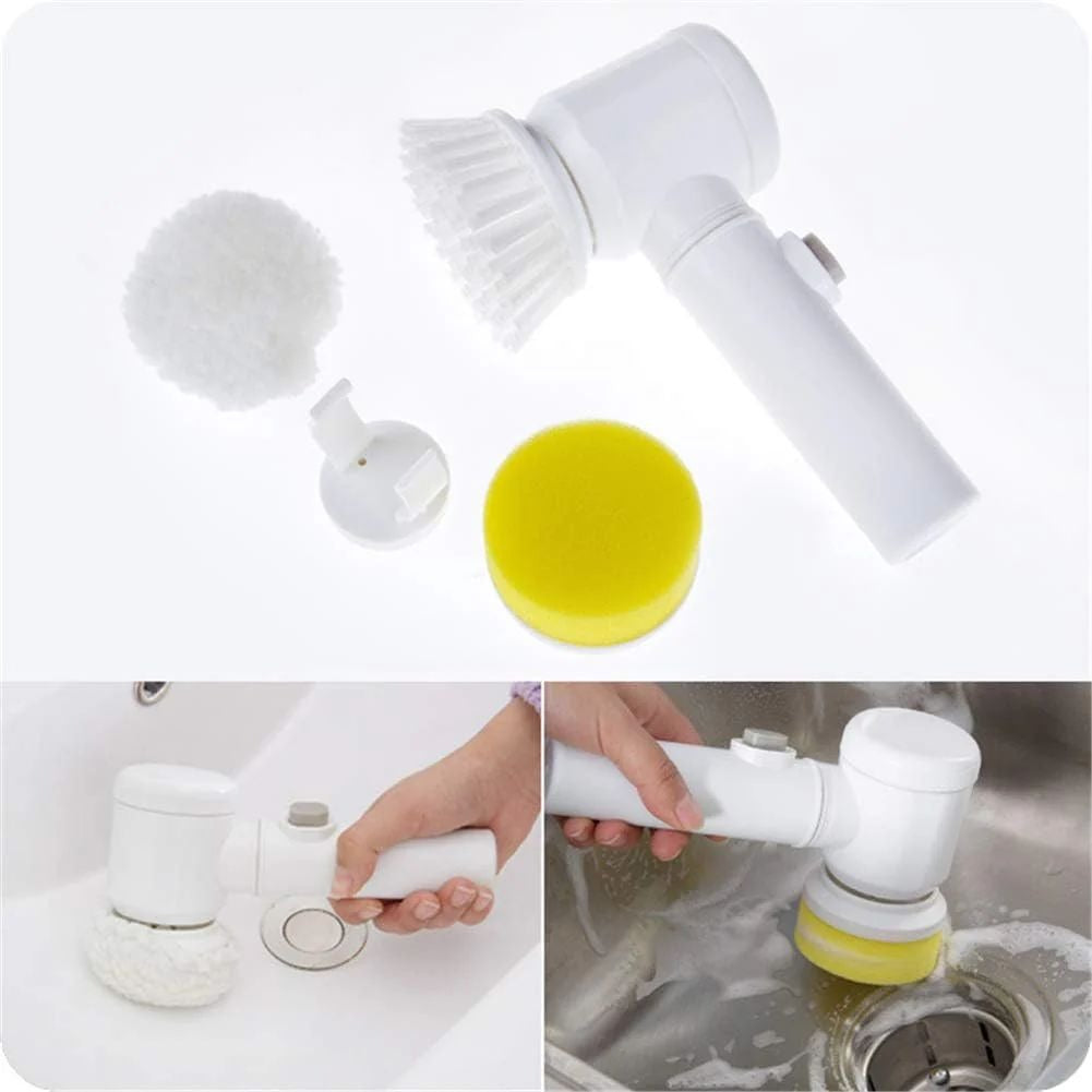 Electric Cleaning Brush – 3-in-1 Battery Powered Scrubber
